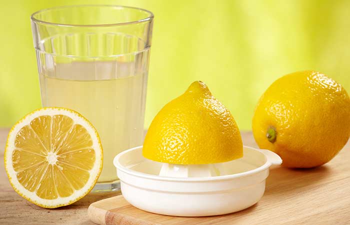 Lemon juice for dark underarms