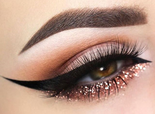 Glitter cat eye