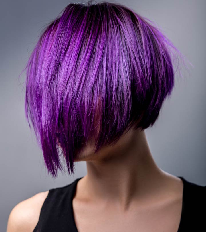 How To Dye Your Dark Hair Purple Without Bleaching It